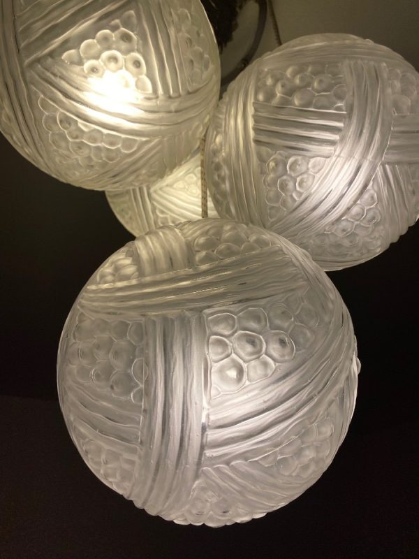 art deco lustre suspension hettier et vincent